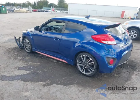 2016 Hyundai Veloster Turbo R-Spec z USA, uszkodzony, nr VIN KMHTC6AE2GU275272